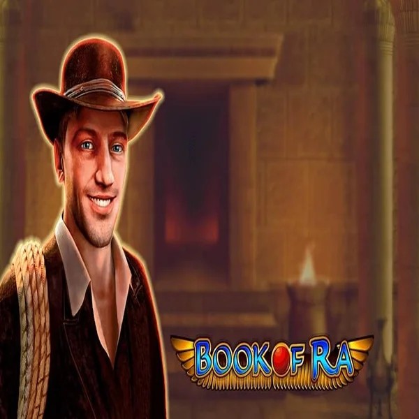 Slots logo of Book of Ra from Greentube at Vincispin Casino