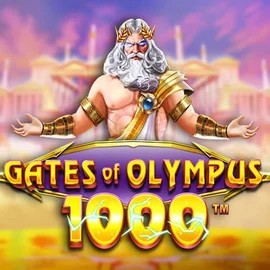 Gates of Olympus 1000 slot logo by Pragmatic Play at Vincispin Casino