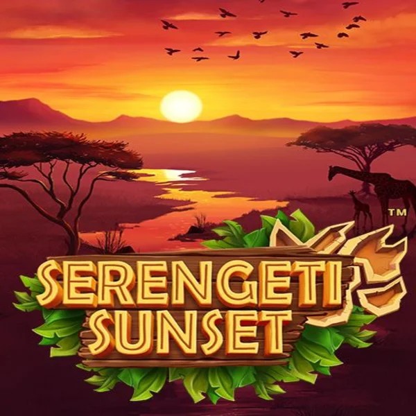 Serengeti Sunset slot logo by Skywind Group at Vincispin Casino